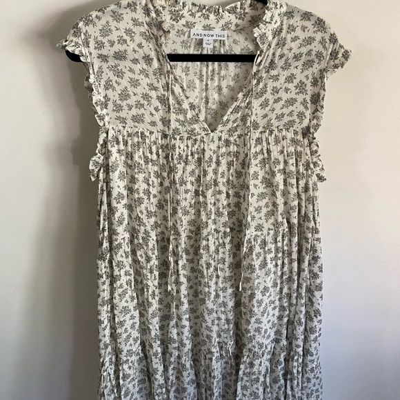 And Now This Feminine Dainty Floral Print Babydoll Style Dress - Picture 1 of 7